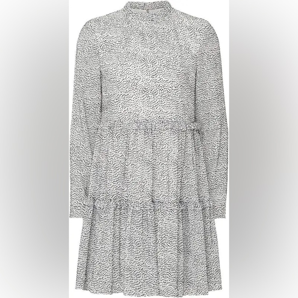 Ted Baker Phenia Dress in Chic Black and White Print. Size 1 (US 4).